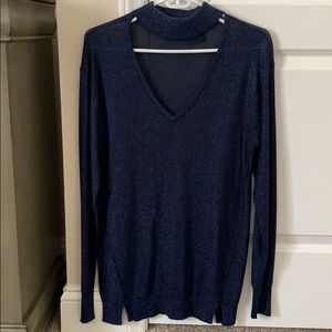 A sweater/long sleeve dressy top